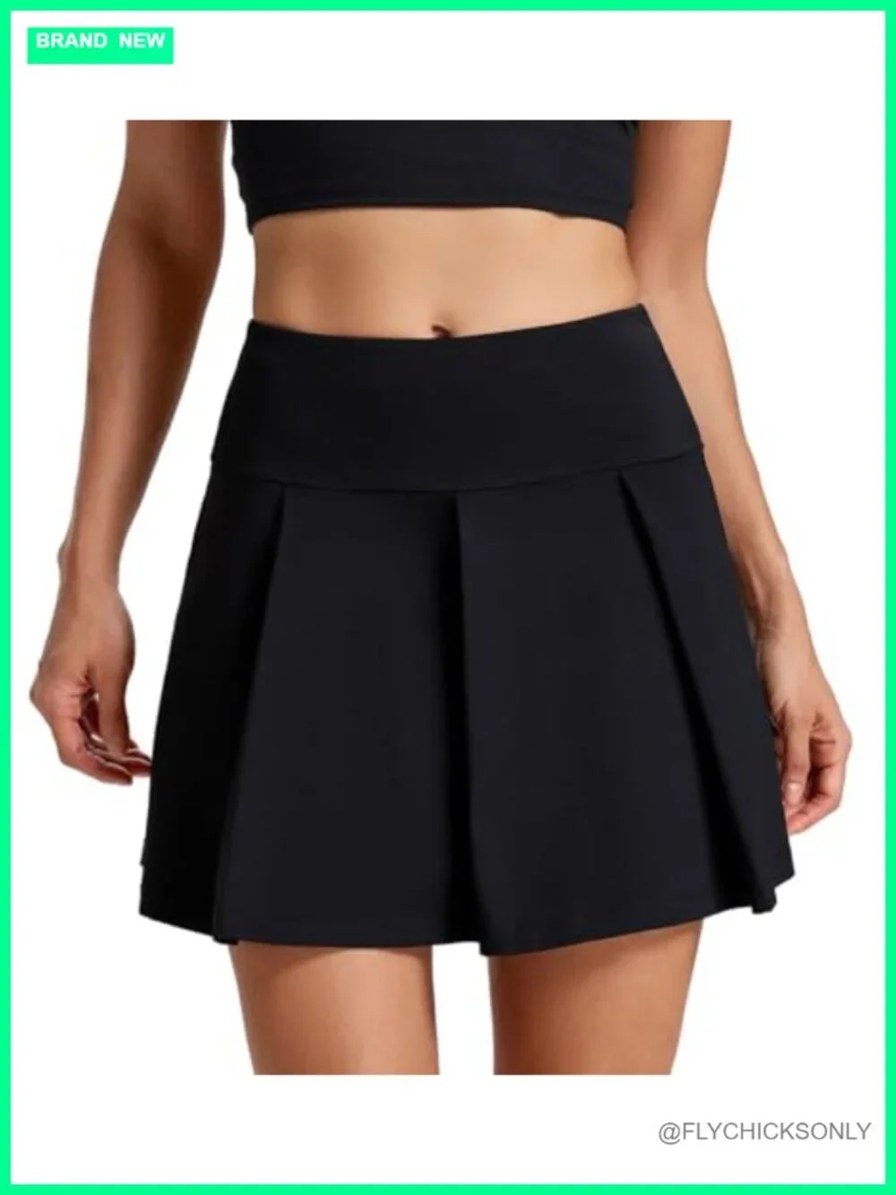 UPF 50+ Pleated Tennis Skort with Pockets, 15.5